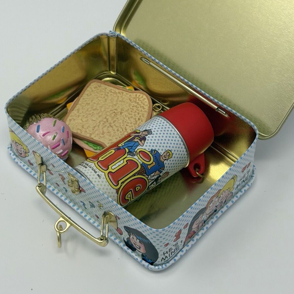 Vintage Archie Lunch Box Ornament Carlton Cards 2003 NIB Complete Set - Picture 10 of 14